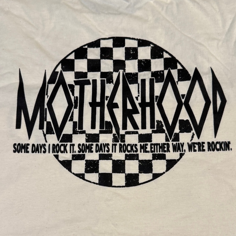 Motherhood Graphic Tee cream size medium